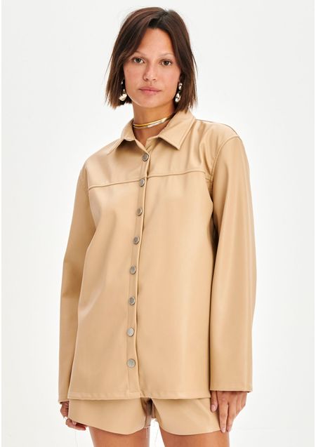 Camisa Alongada com Botões