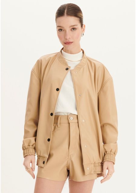 Jaqueta Bomber Alongada