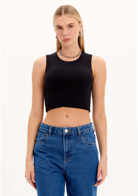 Blusa Cropped Canelada