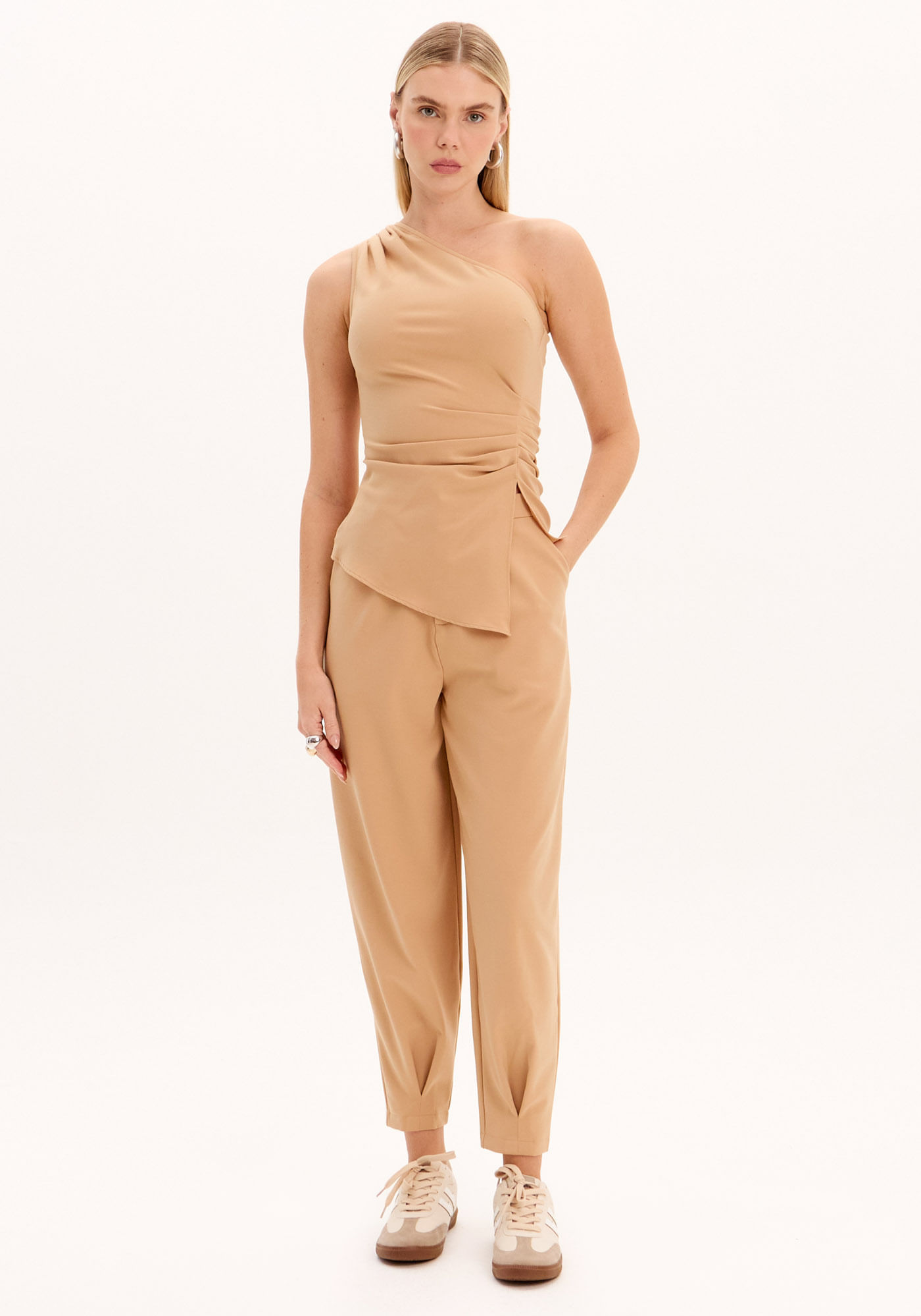 Calça Slouchy Cintura Alta