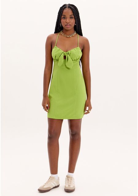 Vestido Curto Alça Amarração