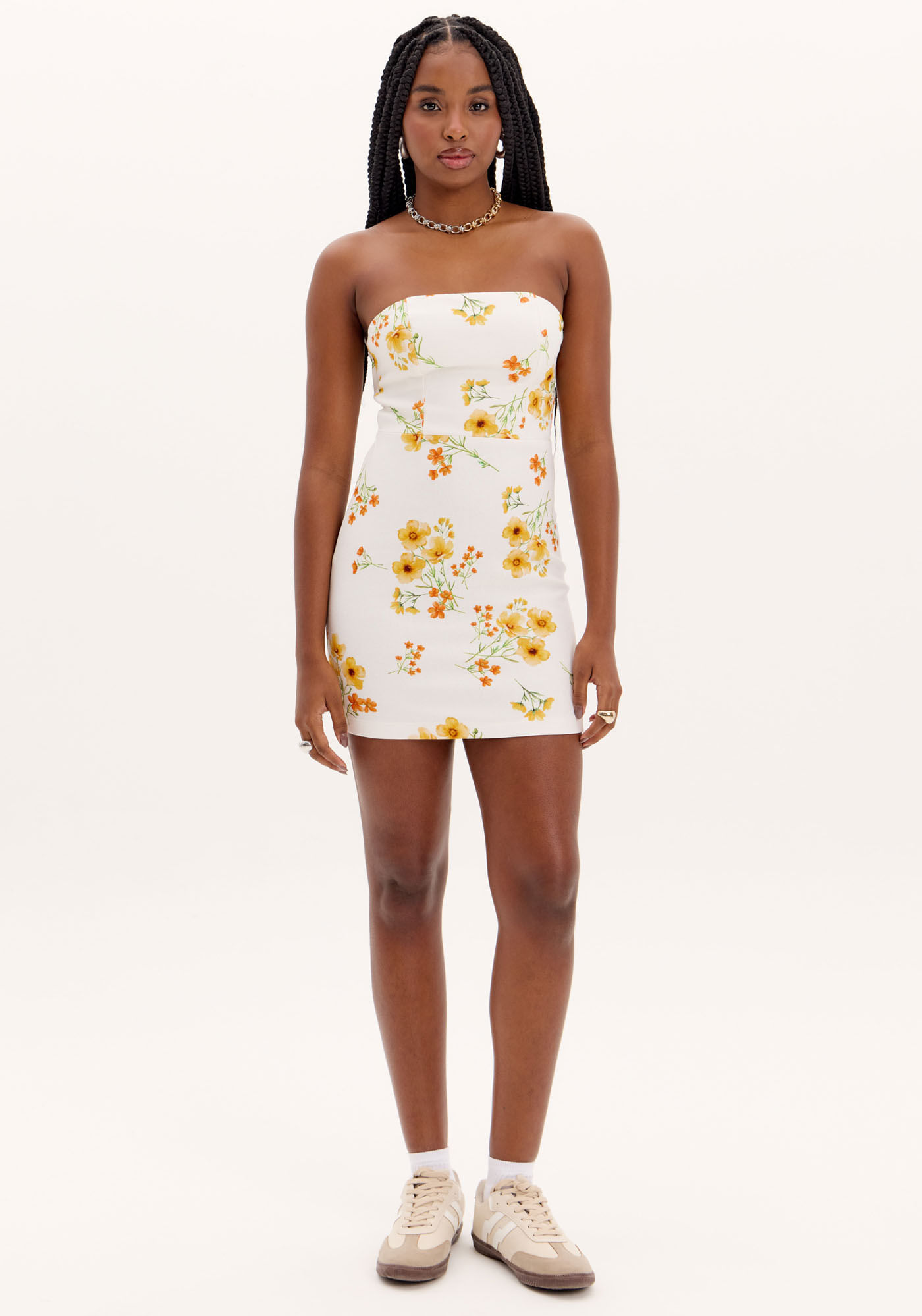 Vestido Curto Estampado