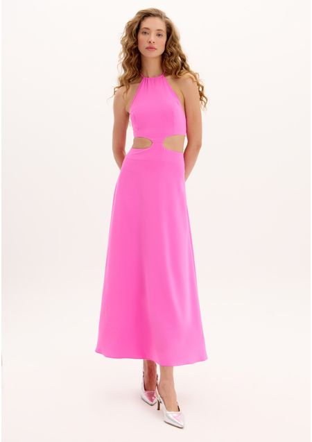 Vestido Midi Cut Out Amarração