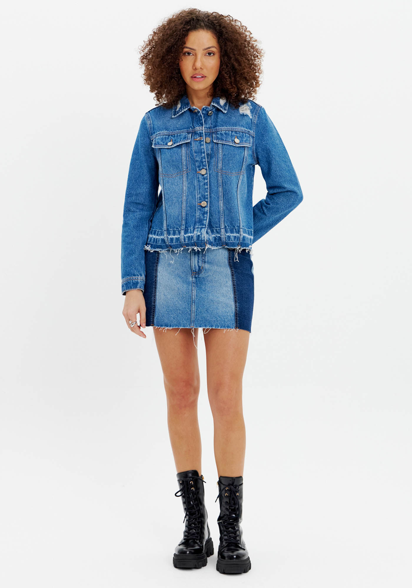Saia Jeans Super High