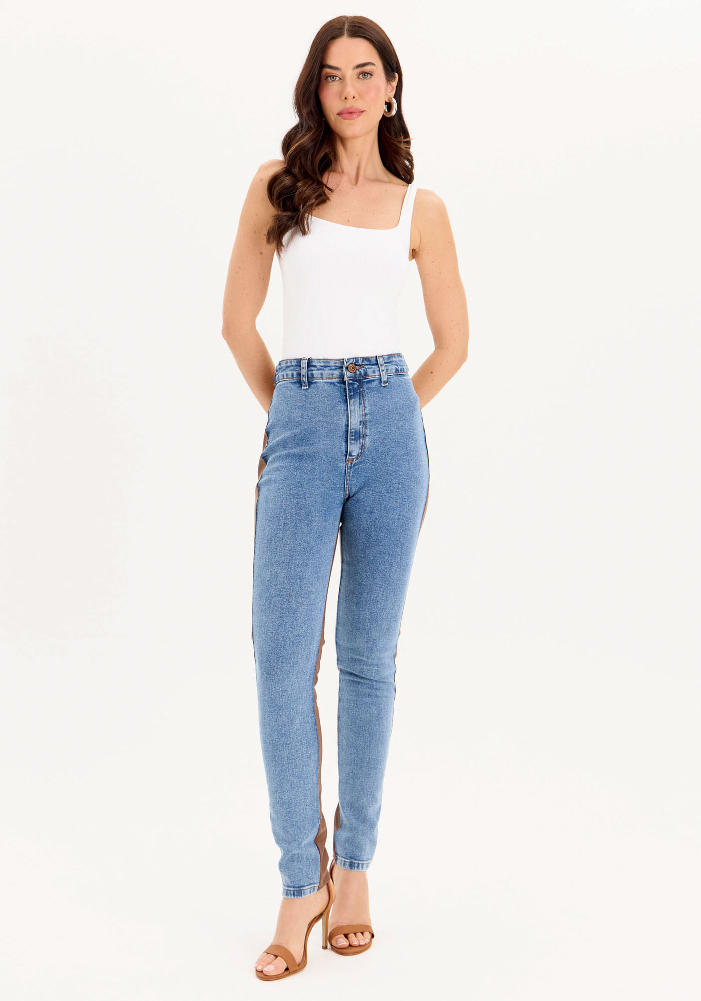 Calça Jeans Jegging Super High