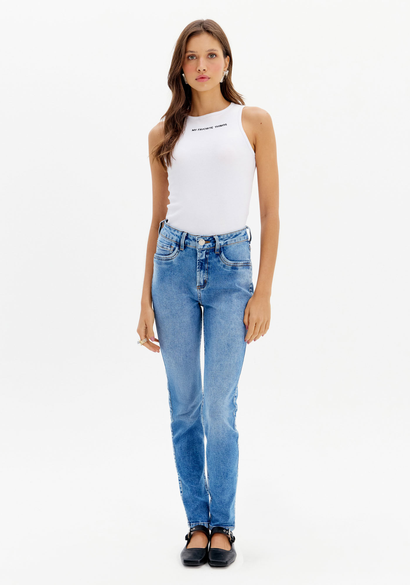 Calça Jeans Skinny High