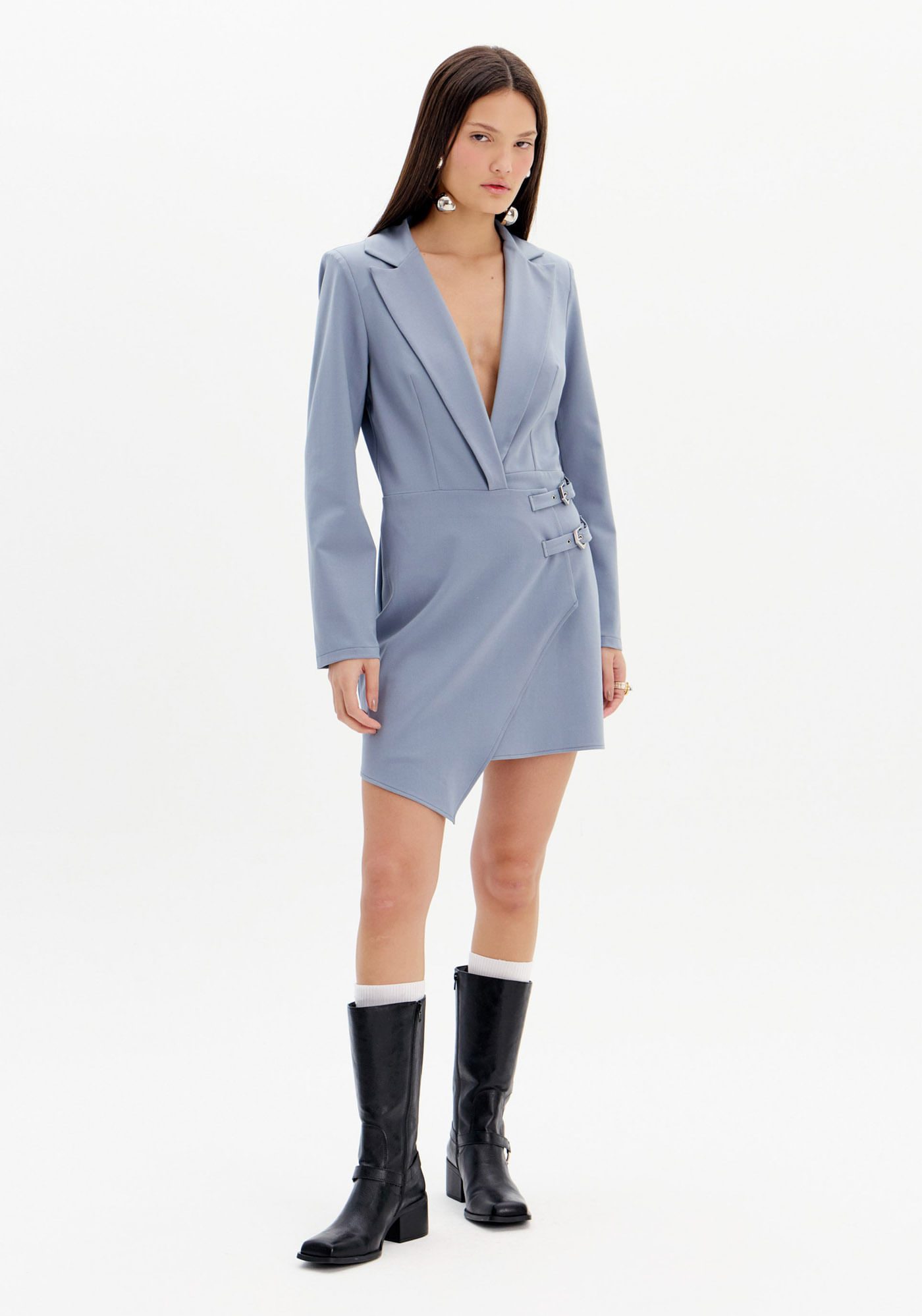 Vestido Curto Blazer Alfaiataria