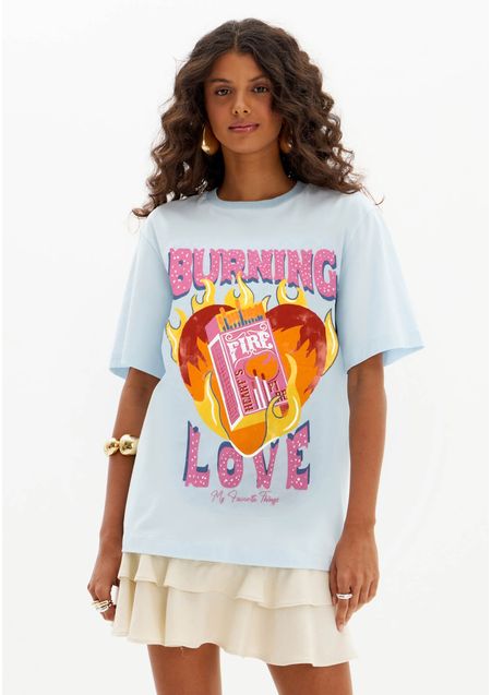 T-Shirt Oversized Com Estampa