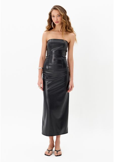 Vestido Super Midi Sem Alças