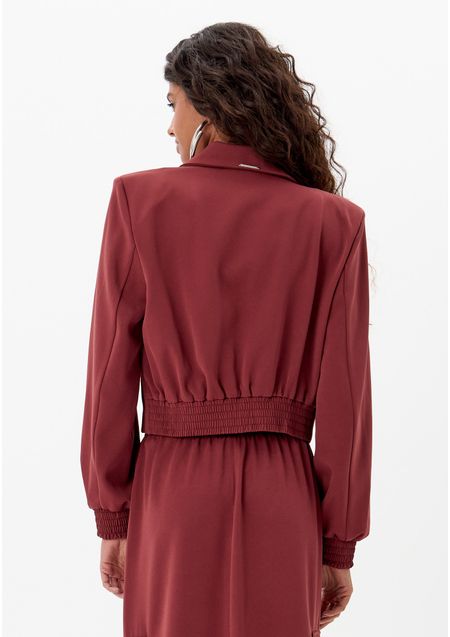 Blazer Alfaiataria Cropped