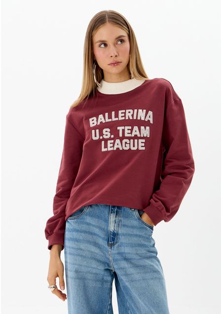 Blusa Moletom Gola Alta