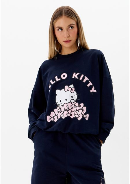Moletom Estampado Hello Kitty