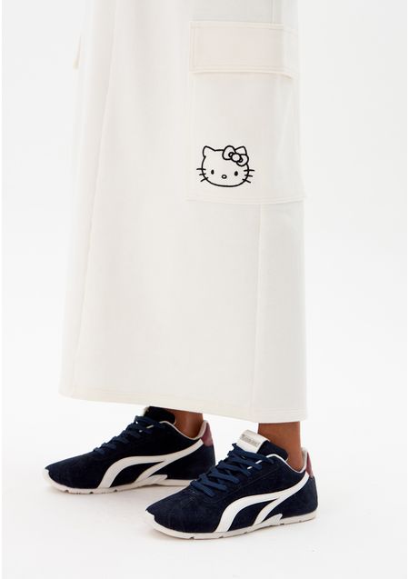Saia Longa Moletom Hello Kitty