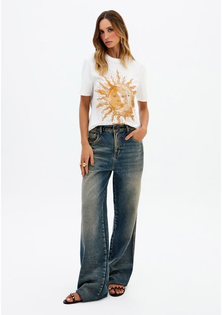 T-Shirt Regular Com Estampa