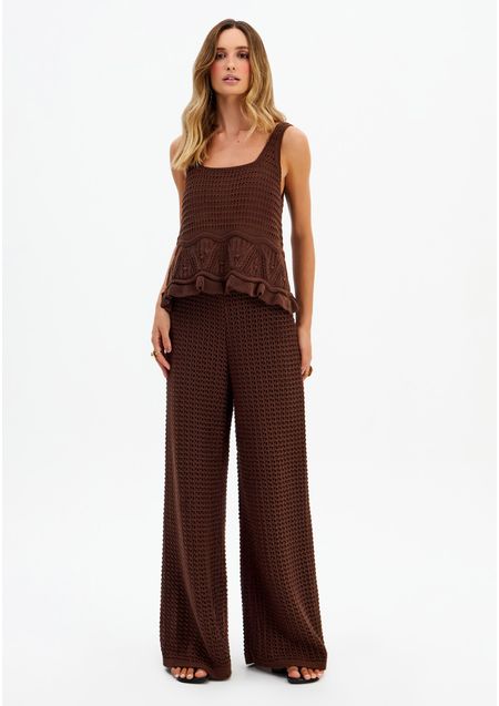 Conjunto Blusa e Calça Tricô