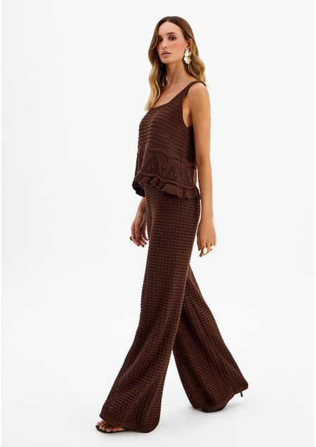 Conjunto Blusa e Calça Tricô