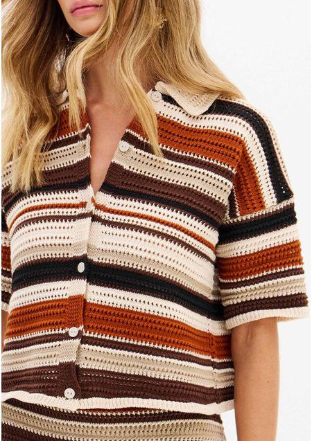 Conjunto Tricô Blusa e Saia