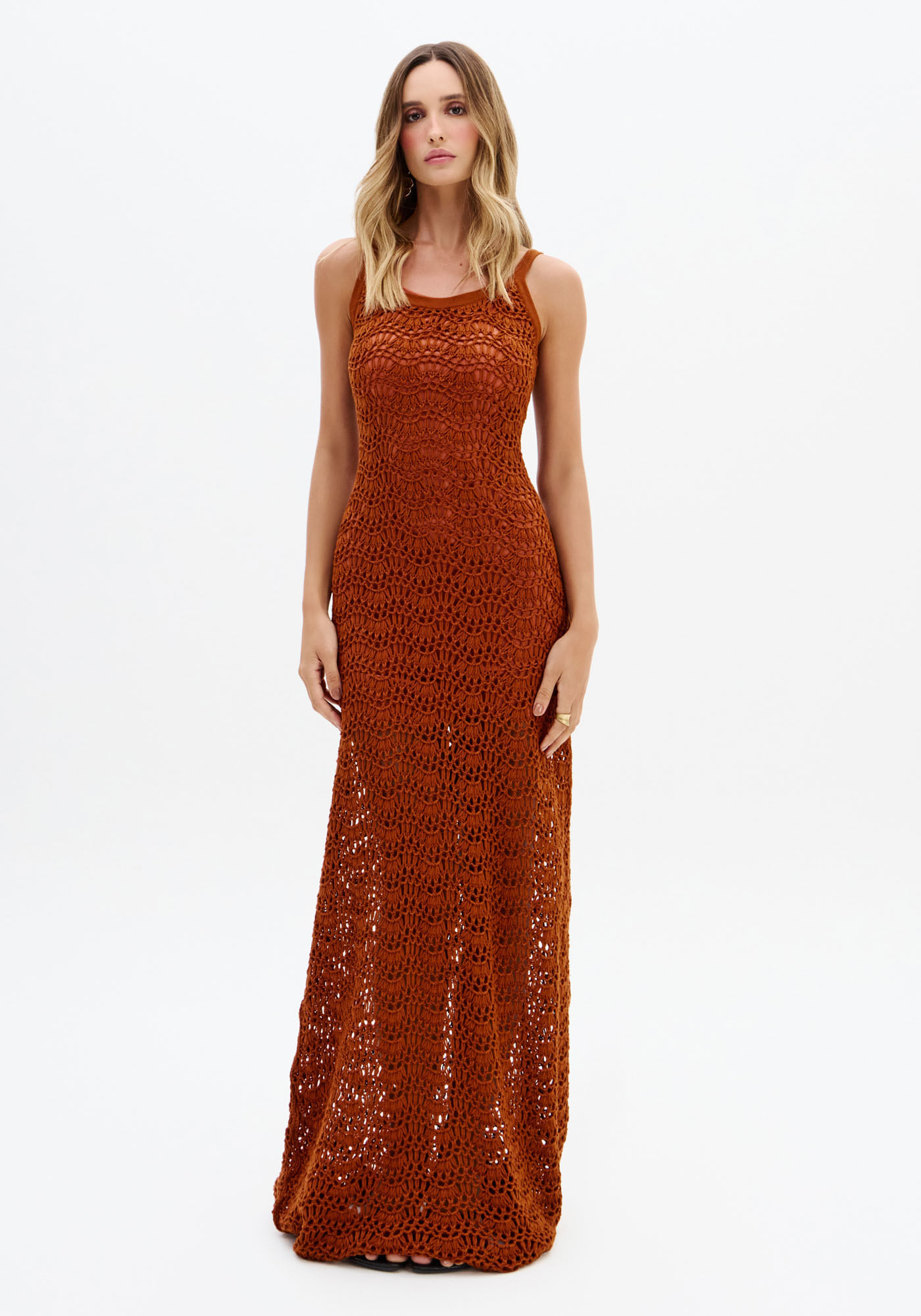 Vestido Tricô Super Midi