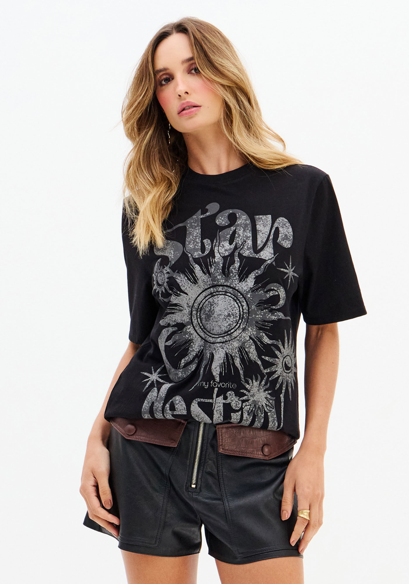 T-Shirt Oversived Com Estampa