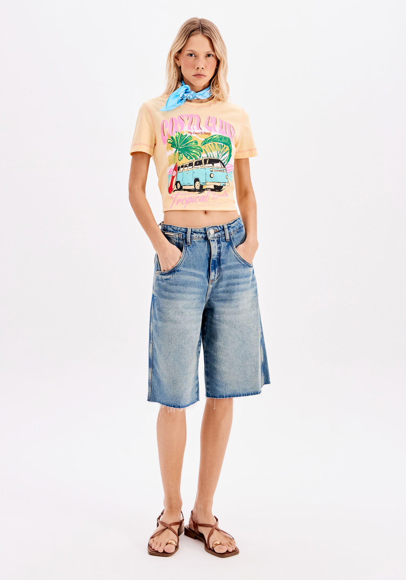 T-Shirt Baby Look Estampada