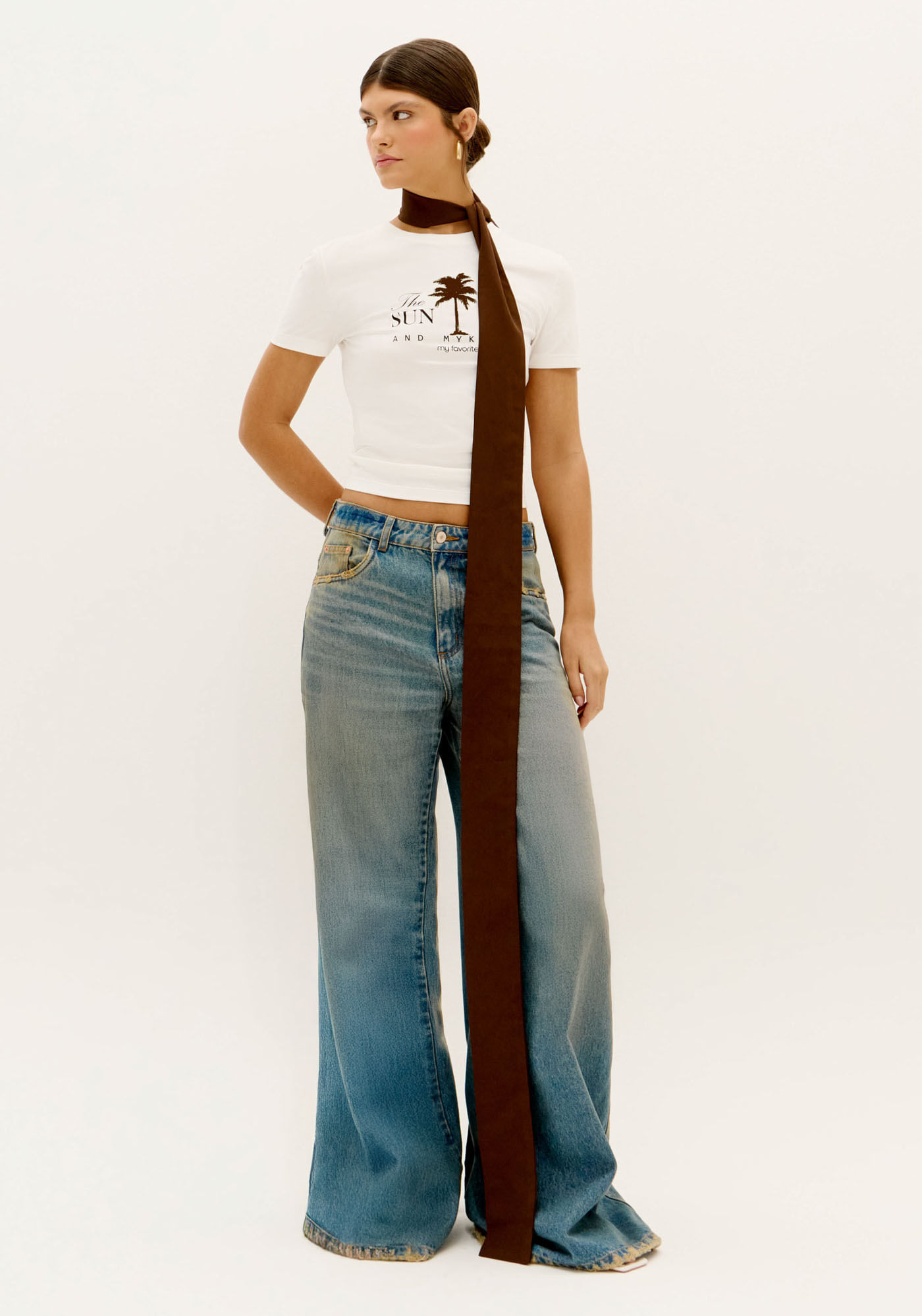 T-Shirt Baby Look Manga Curta