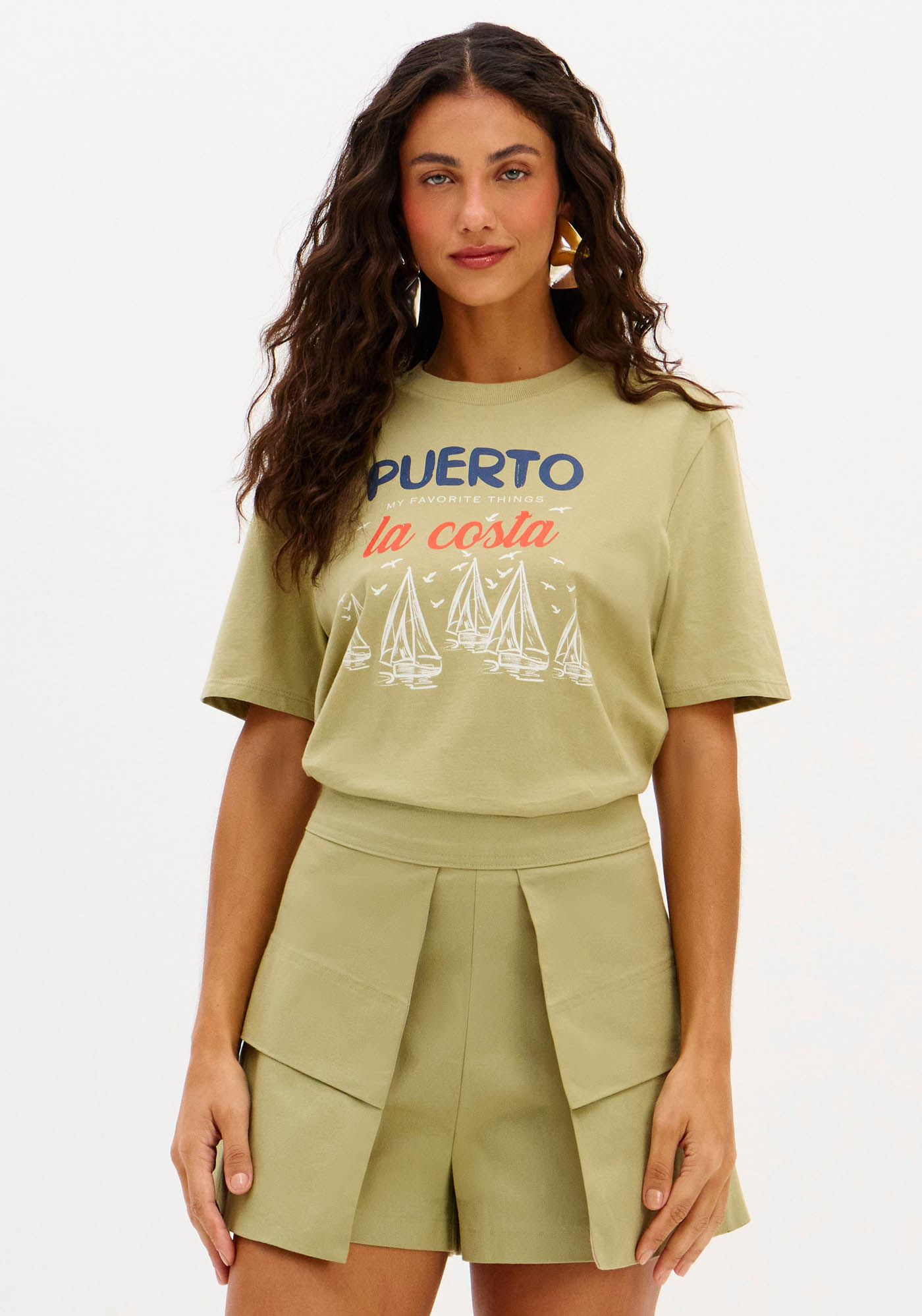 T-shirt Regular Manga Curta