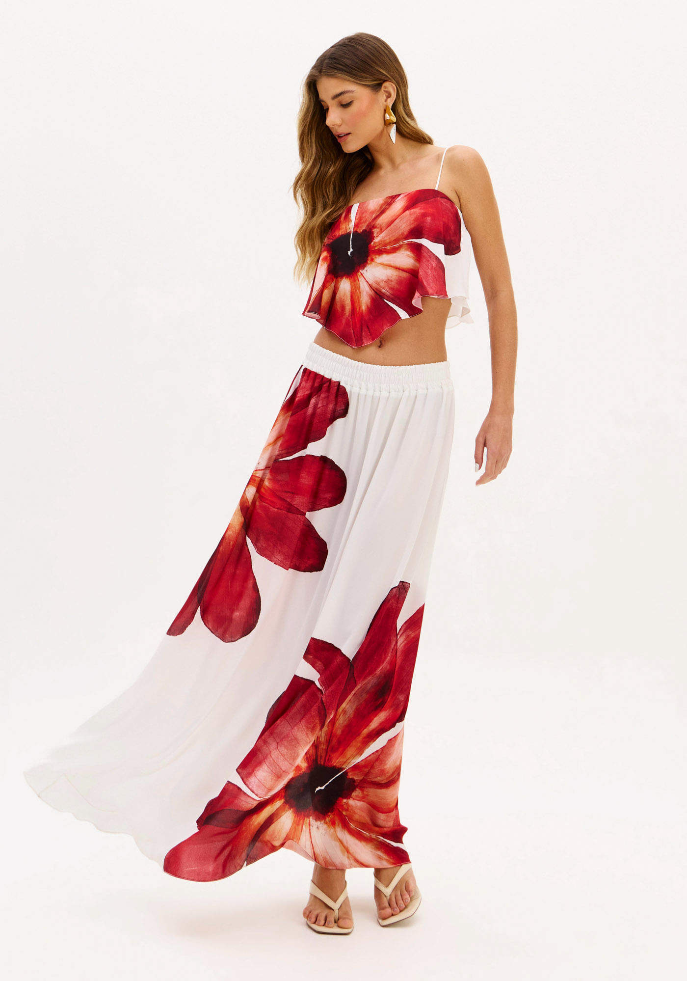 Saia Longa Estampada