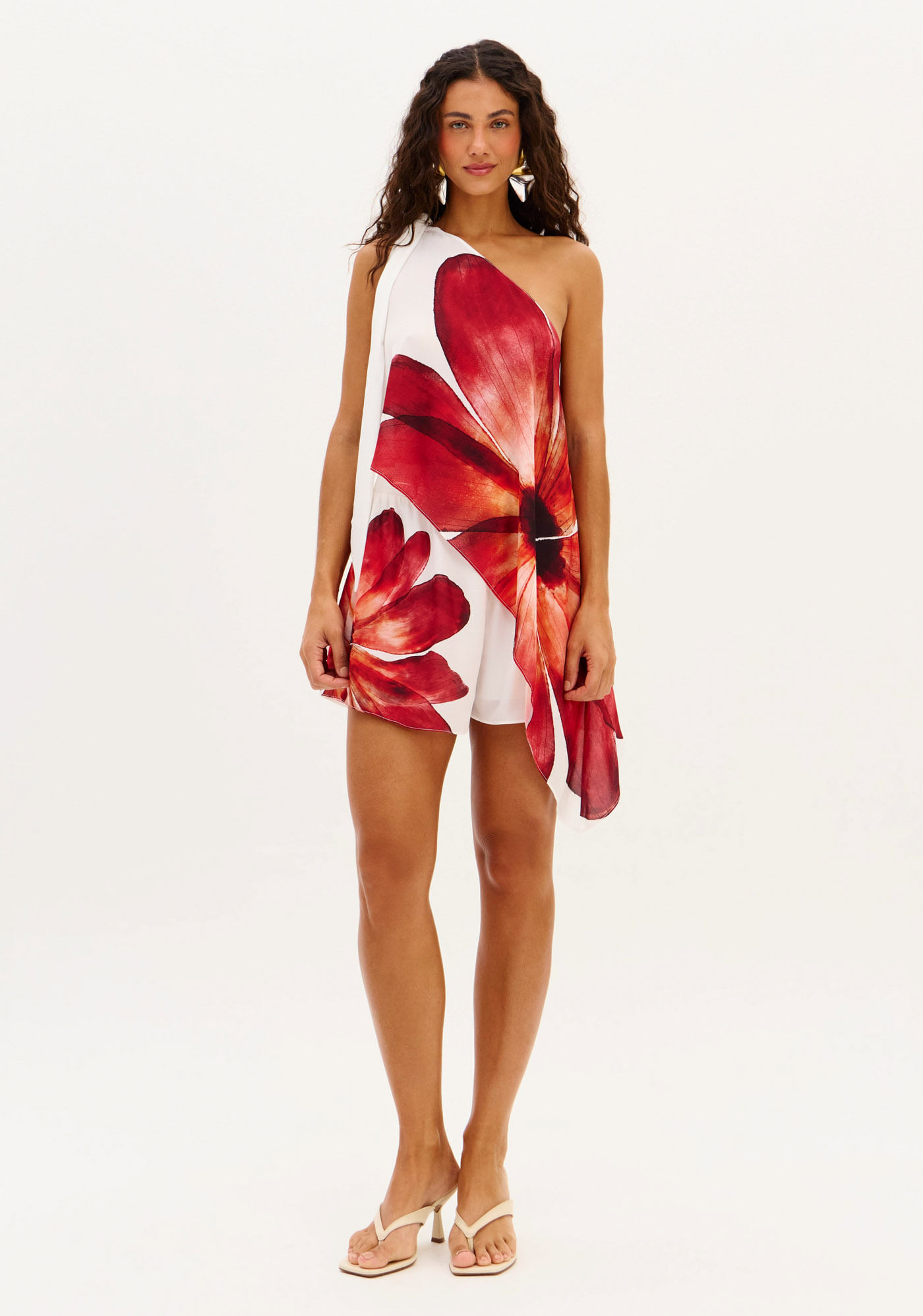 Short Evasê Estampado