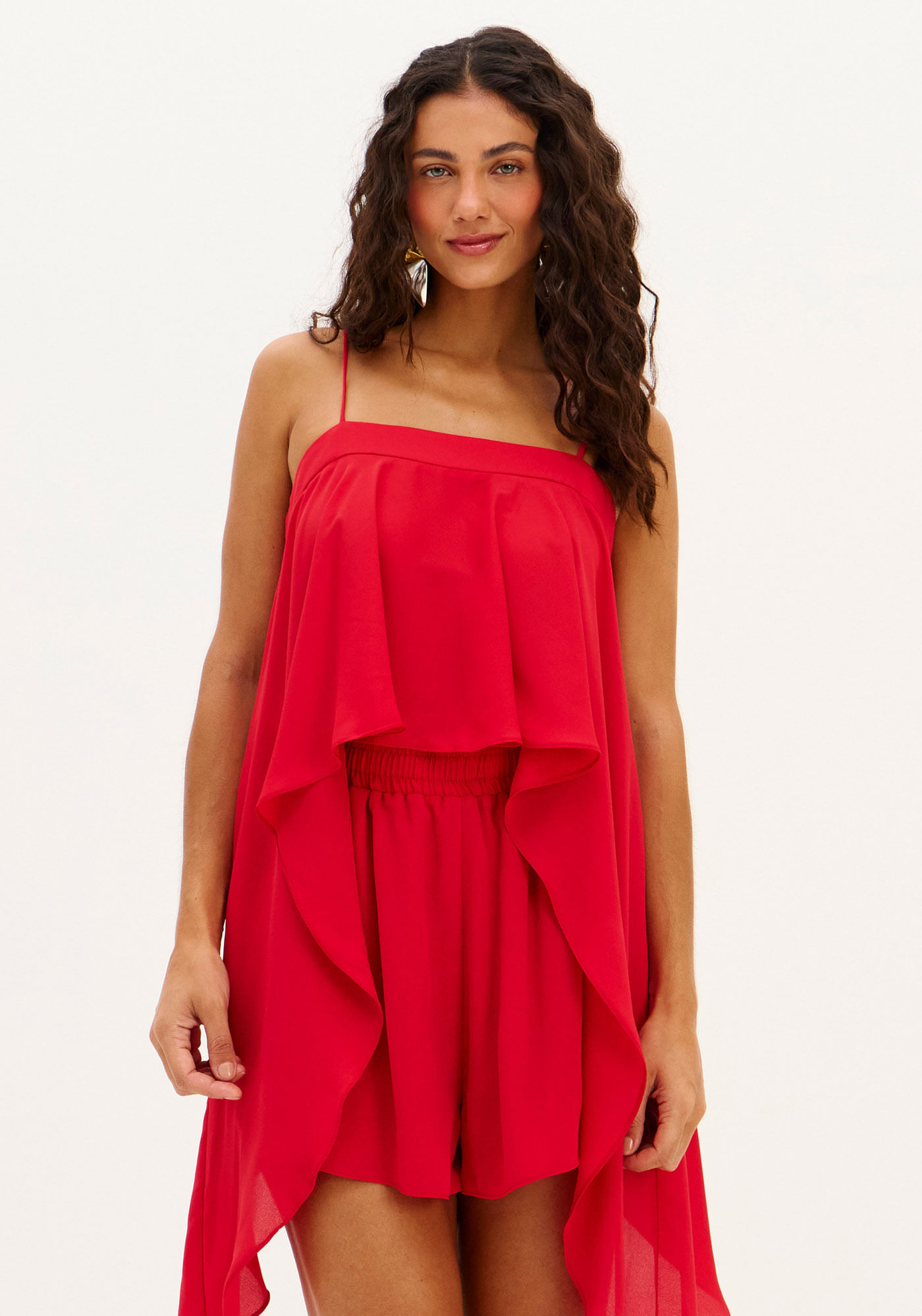 Blusa De Alça Com Pontas