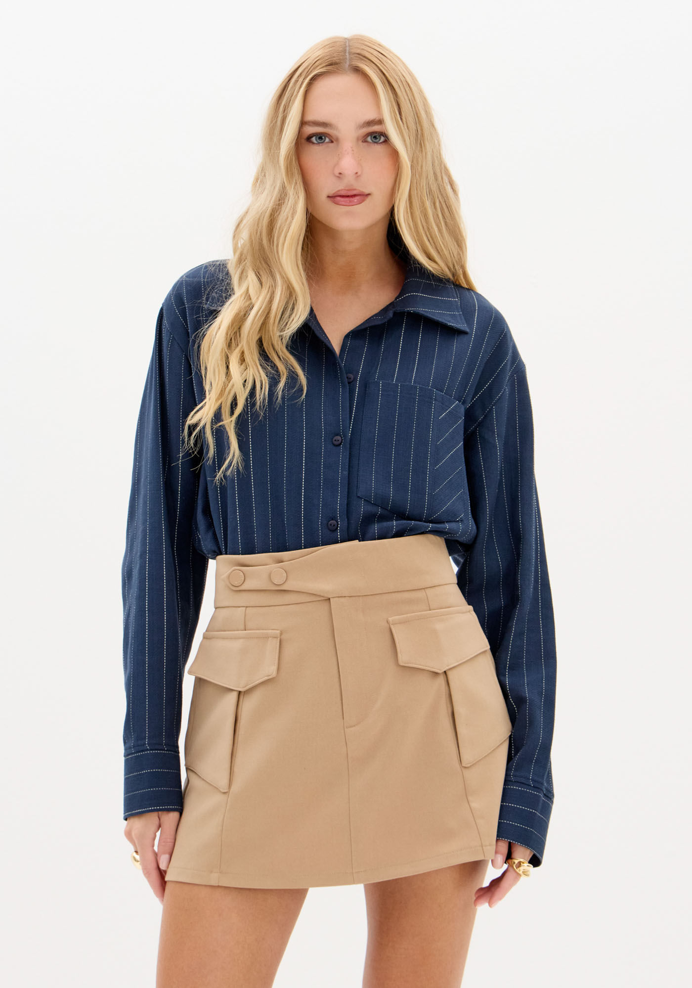 Camisa Oversized Com Bolso