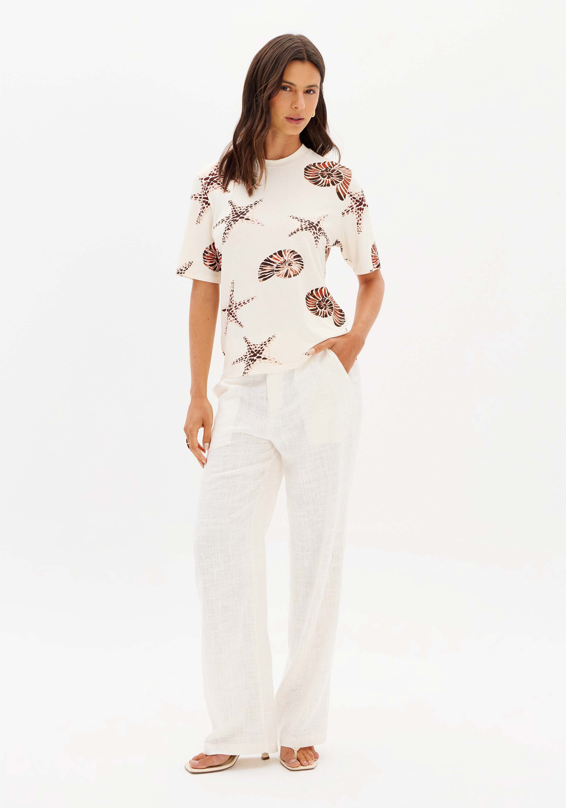 T-Shirt Malha Estampada