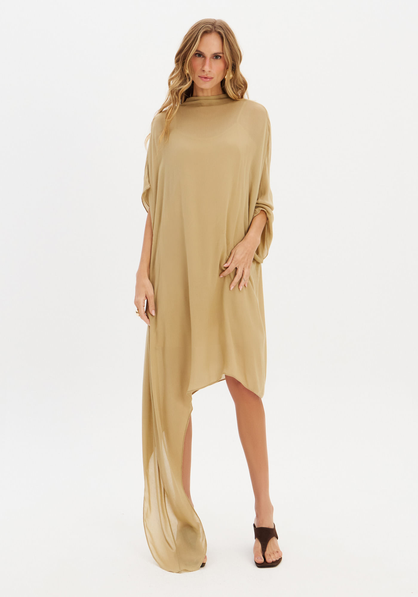 Vestido Curto Assimétrico