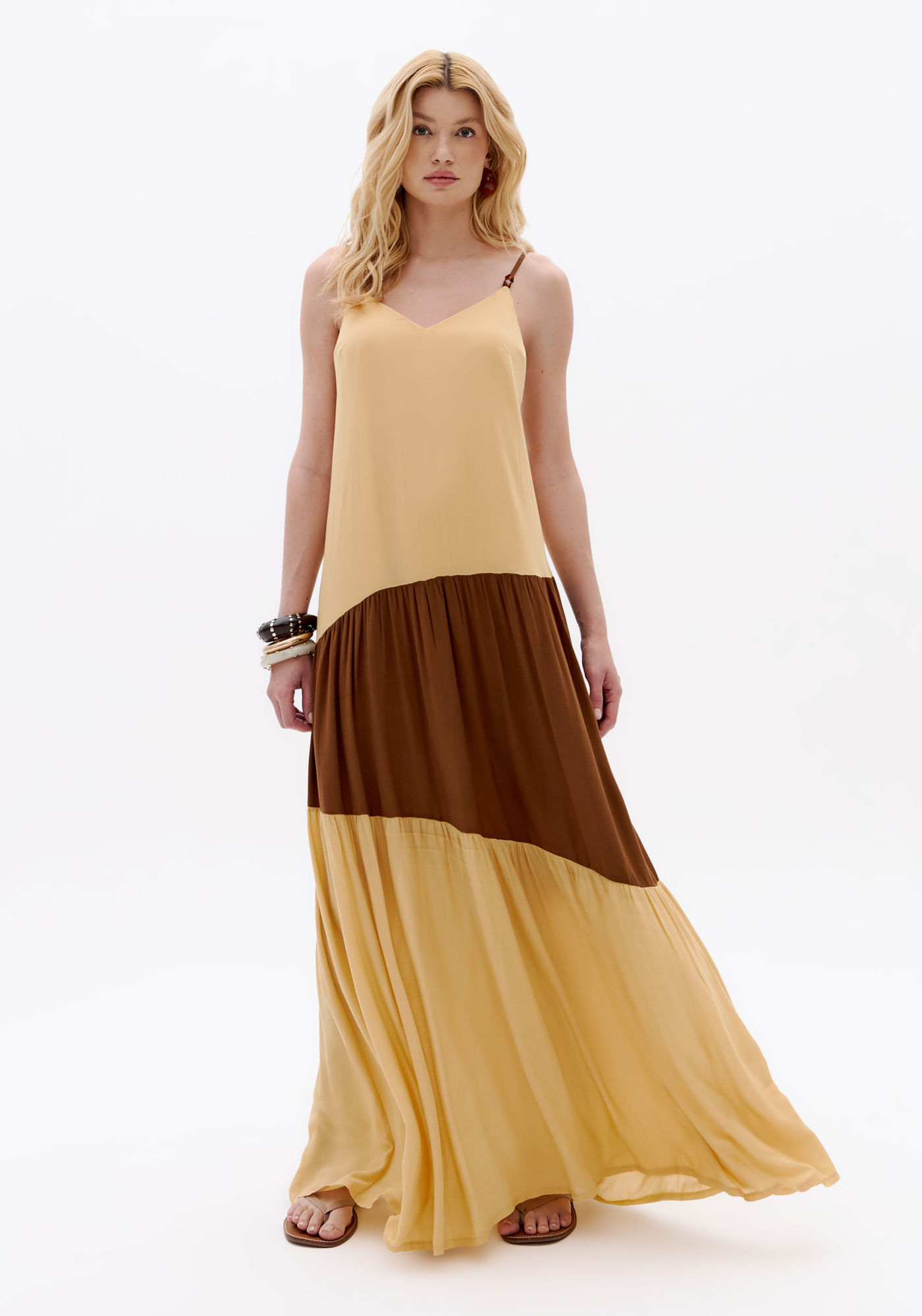 Vestido Super Midi De Alça