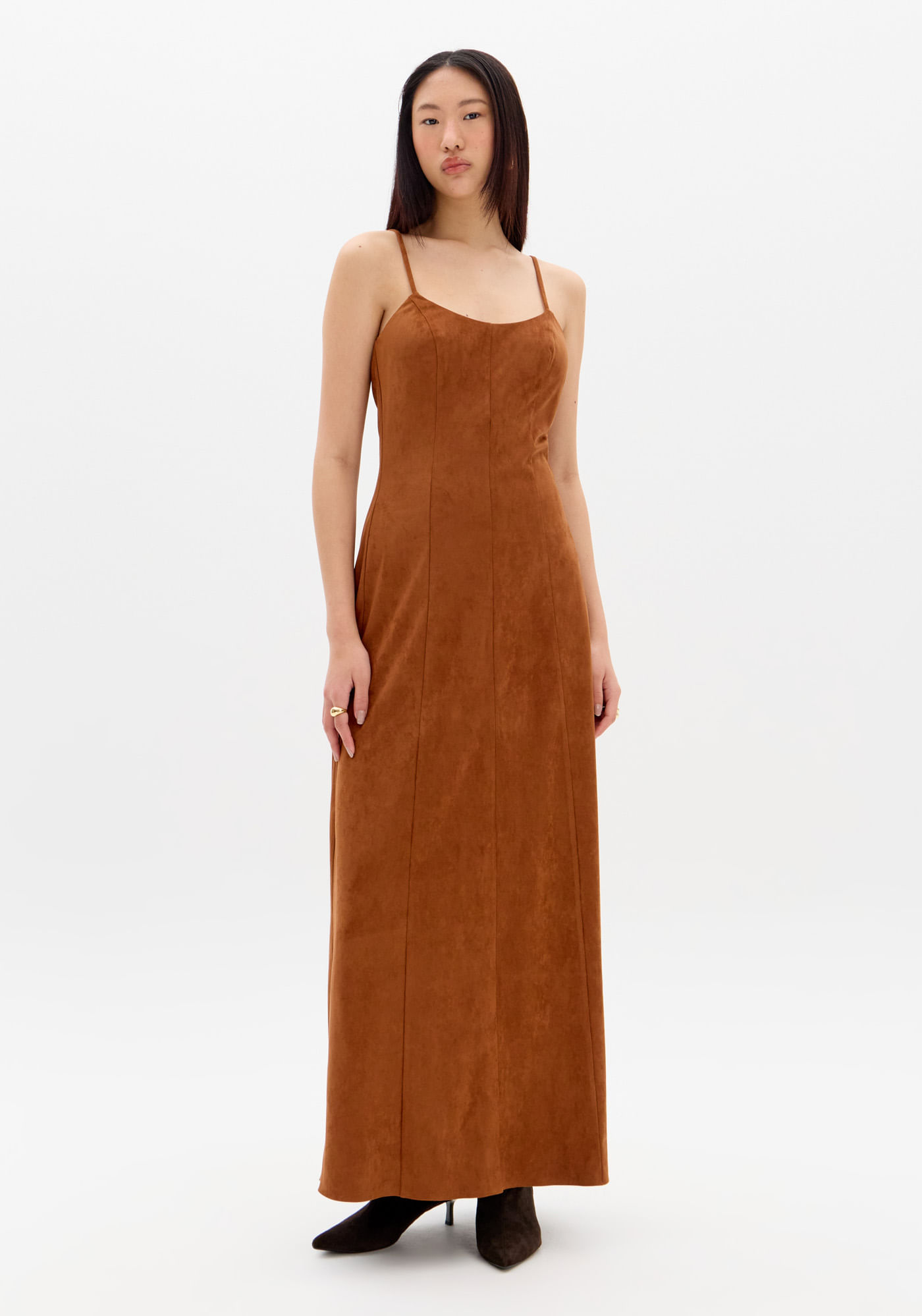 Vestido Super Midi De Alça