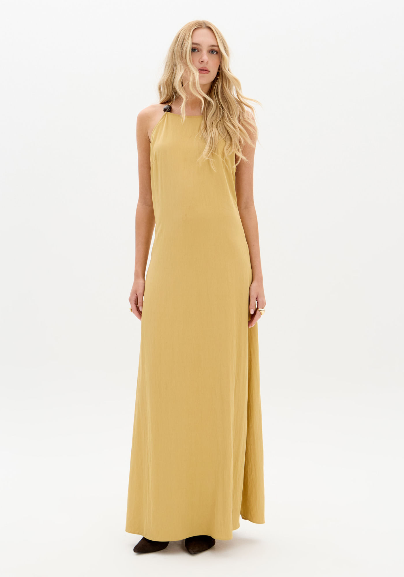 Vestido Super Midi De Alça