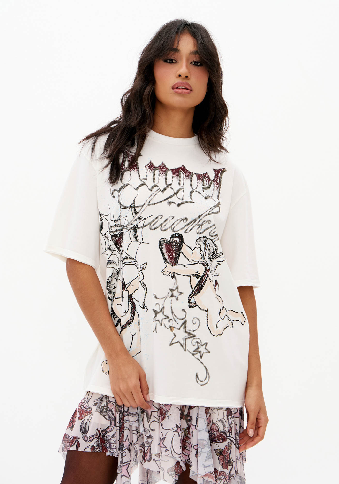 T-Shirt Oversized Com Estampa