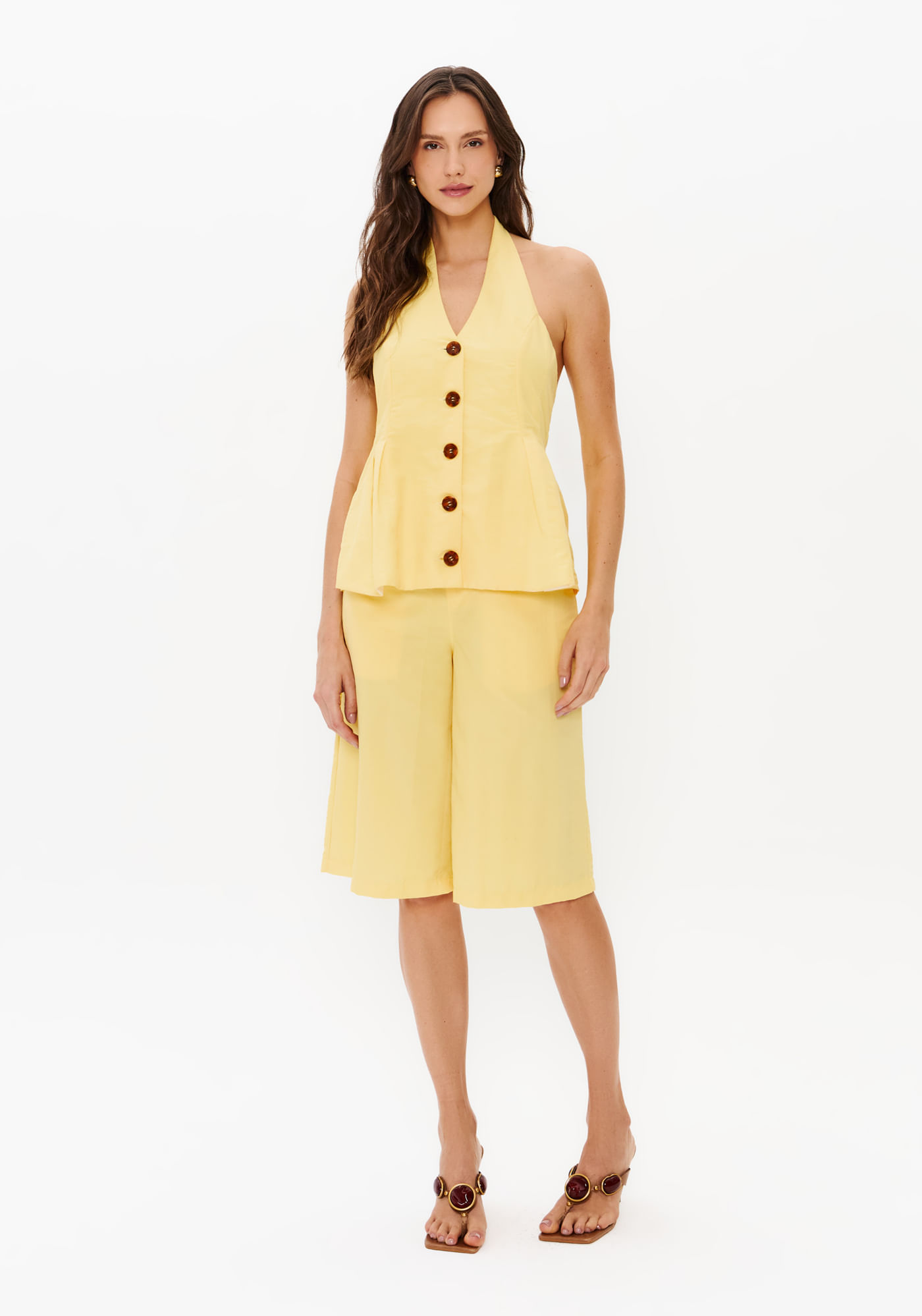 Blusa Alongada Frente Única
